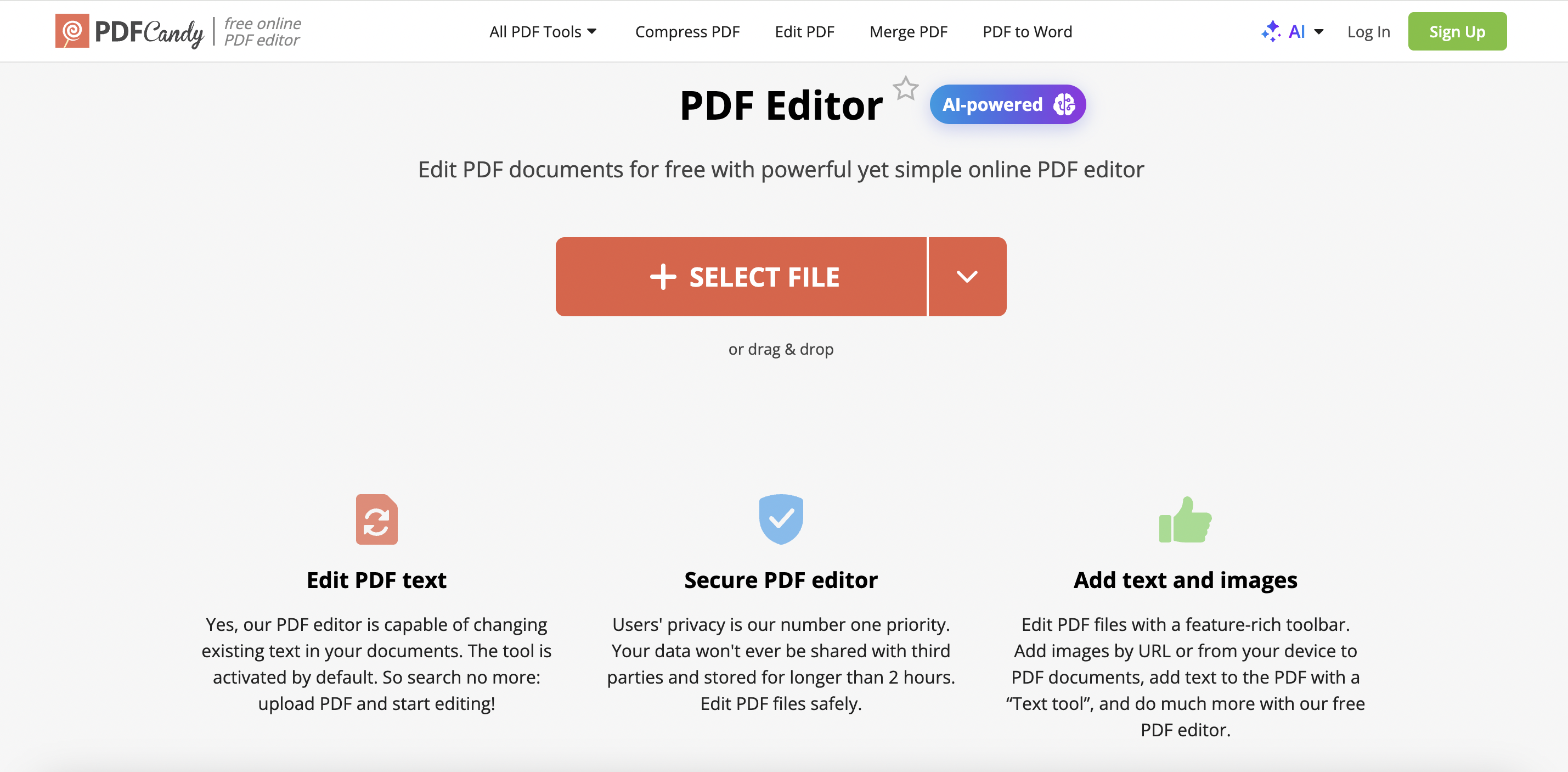 PDF Candy Review — 2025 interface