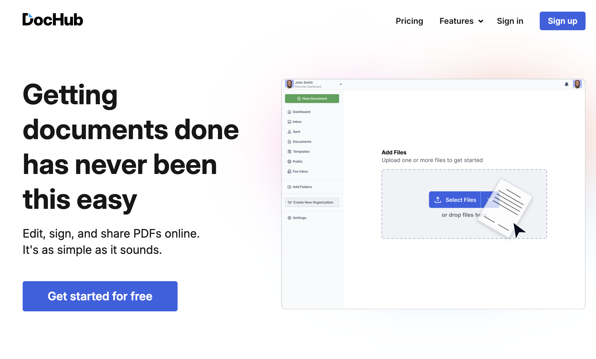DocHub Review – Learn Its Features, Pricing & Feedback interface