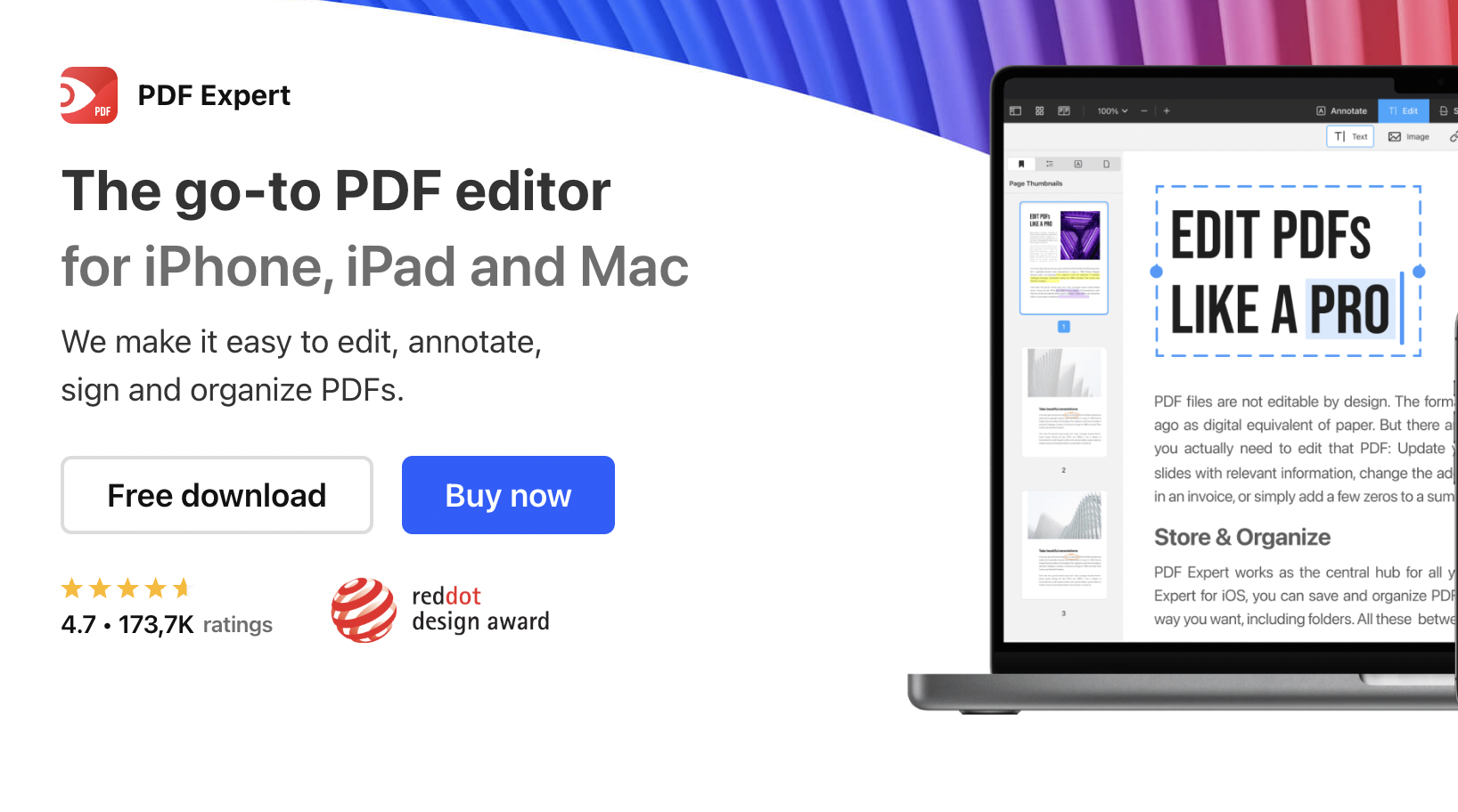 PDF Expert PDF Review 2025 interface
