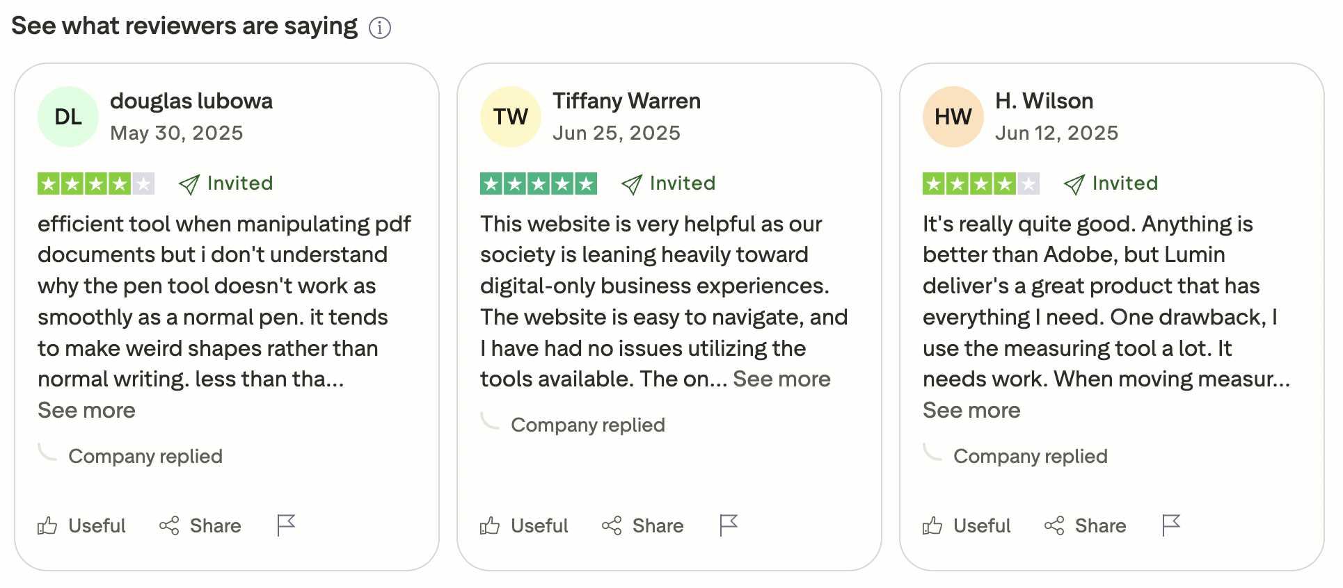 Lumin PDF user reviews and ratings